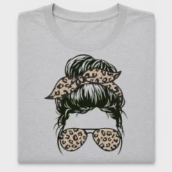 Leopard Messy Bun DTF Transfer