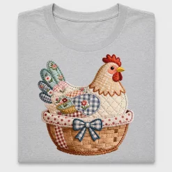 Farmhouse Chicken Basket DTF Transfer