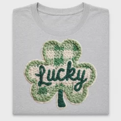 Lucky Shamrock Crochet DTF Transfer