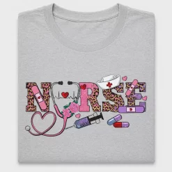 Nurse Life Leopard DTF Transfer