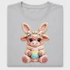 Crochet Bunny With Bow DTF Transfer