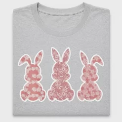 Lace Floral Easter Bunny DTF Transfer