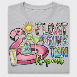 Float Drink Tan Repeat DTF Transfer