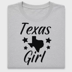 Texas Girl State Outline DTF Transfer