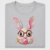 Watercolor Bunny Glasses DTF Transfer