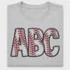 Baseball ABC DTF Transfer