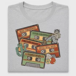 Retro Christmas Cassette Tapes DTF Transfer