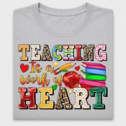 Teacher Heart DTF Transfer Design
