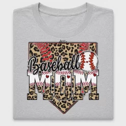 Baseball Mom Leopard Print DTF Transfer