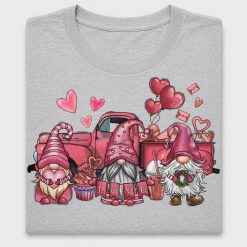 Valentine Gnomes Western Truck DTF Transfer