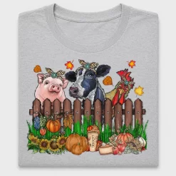 Autumn Farm Animals Leopard DTF Transfer