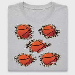 Distressed Leopard Basketball DTF Transfer