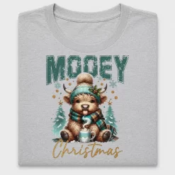 Mooey Christmas Highland Cow DTF Transfer