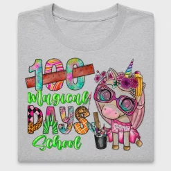 100 Days of School Unicorn DTF Transfer