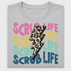 Scrub Life Lightning Bolt DTF Transfer