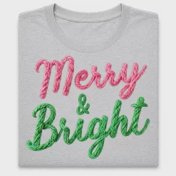 Merry & Bright Chunky Knit DTF Transfer