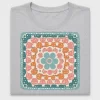 Retro Floral Granny Square DTF Transfer