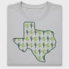 Texas Cactus Map DTF Transfer