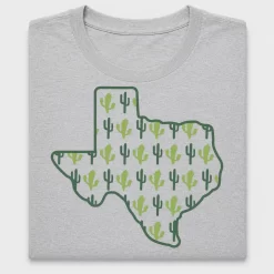 Texas Cactus Map DTF Transfer