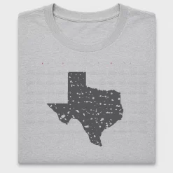 Distressed Texas State Map DTF Transfer