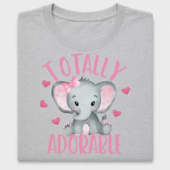 Adorable Elephant Baby Girl DTF Transfer