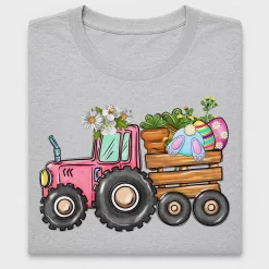 Easter Bunny Tractor DTF Transfer