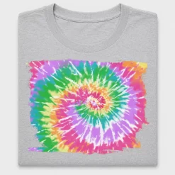 Vibrant Tie Dye Spiral DTF Transfer