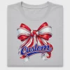 Baseball Bow Custom Name DTF Transfer