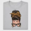 Leopard Headwrap Messy Bun DTF Transfer
