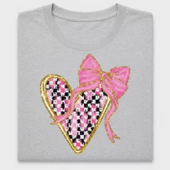 Valentine Heart Glitter DTF Transfer
