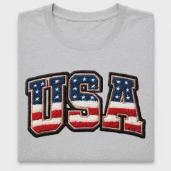 USA Flag Faux Chenille DTF Transfer
