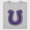 Purple Horseshoe Mascot DTF Transfer
