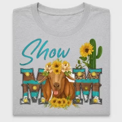 Show Mom Goat Sunflower DTF Transfer