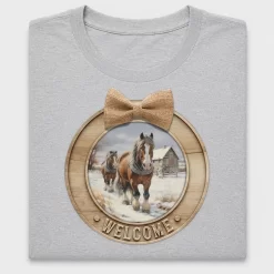 Winter Horses Welcome DTF Transfer