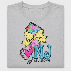 New Jersey State Floral Doodle DTF Transfer