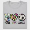 Peace Love Soccer DTF Transfer