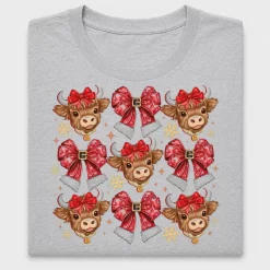 Christmas Highland Cow DTF Transfer