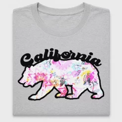 California Bear Floral DTF Transfer