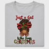 Just a Girl Christmas DTF Transfer