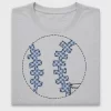 Baseball Gingham Laces DTF Transfer