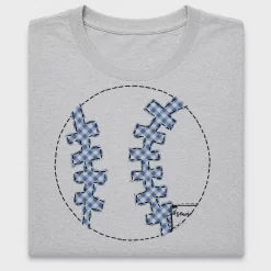 Baseball Gingham Laces DTF Transfer