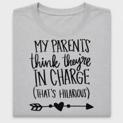 Funny Parents In Charge DTF Transfer