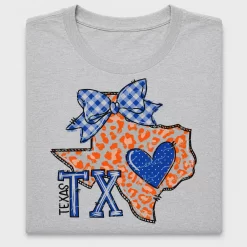 Texas Doodle Heart DTF Transfer