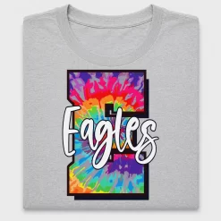 Retro Tie Dye Eagles DTF Transfer