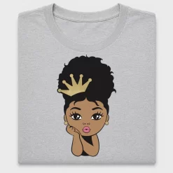 Afro Princess Girl DTF Transfer