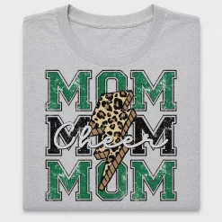 Cheer Mom Leopard Distressed DTF Transfer