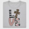 Love Cross Leopard Floral DTF Transfer
