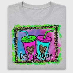 Tea Junkie DTF Transfer Design