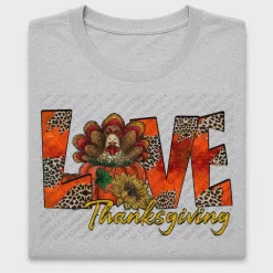 Love Thanksgiving Turkey DTF Transfer