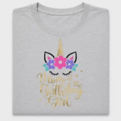 Mom of Birthday Girl Unicorn DTF Transfer